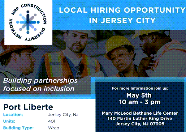 NRP Construction Job Fair at Port Liberte, Jersey City - 05/05/2023