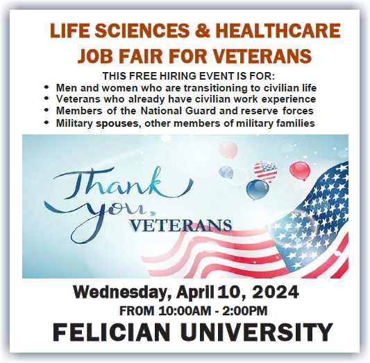 Bergen County Life Sciences & Healthcare Veterans Job Fair - 4/10/24