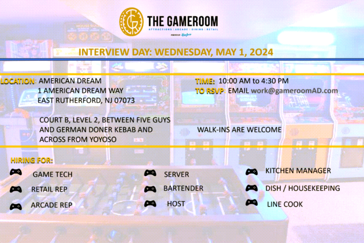 The Gameroom, Powered by Hasbro Recruitment Event 5/1/24