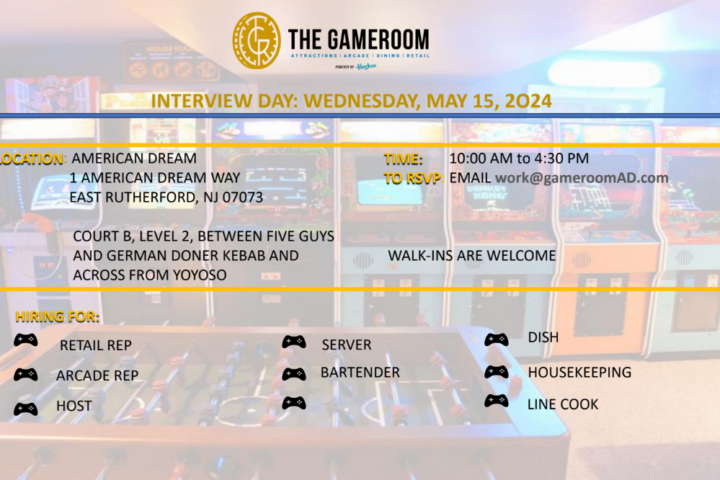The Gameroom by Hasbro at American Dream Recruitment - 5/15/24
