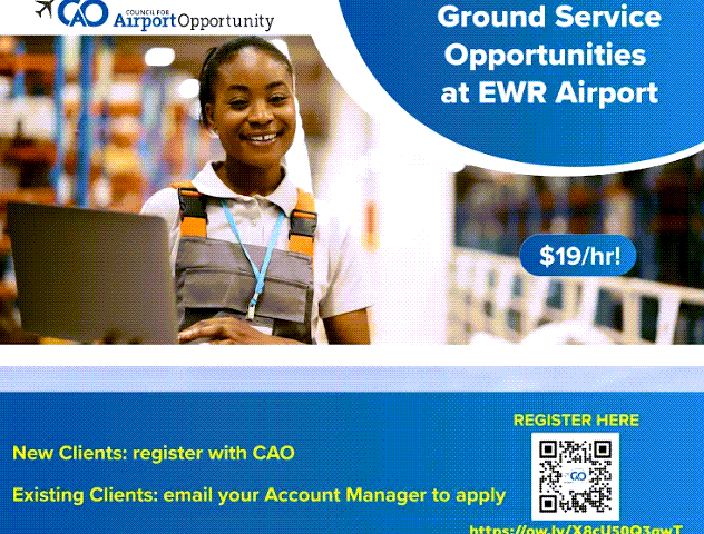 Ground Services Recruitment at Newark Airport - 5/20/24