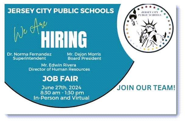 Jersey City Public Schools Hiring Event - 6/27/24