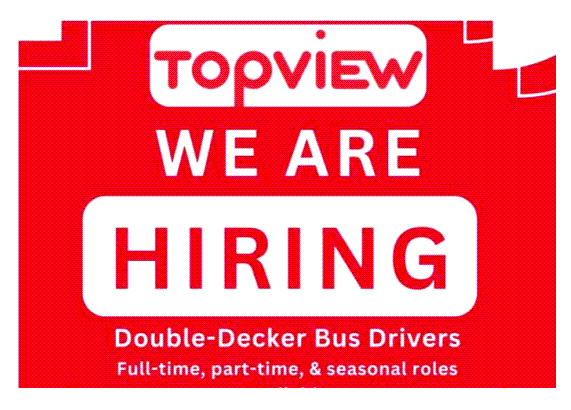 CDL Bus Drivers - Topview Sightseeing Company - New York City 7/24/24