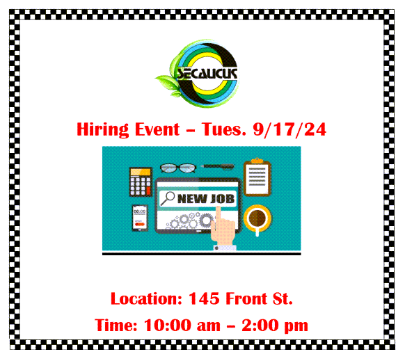 Secaucus Hiring Event - 9/17/24