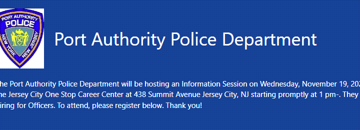 Port Authority Police Department Information Session – 11/19/25