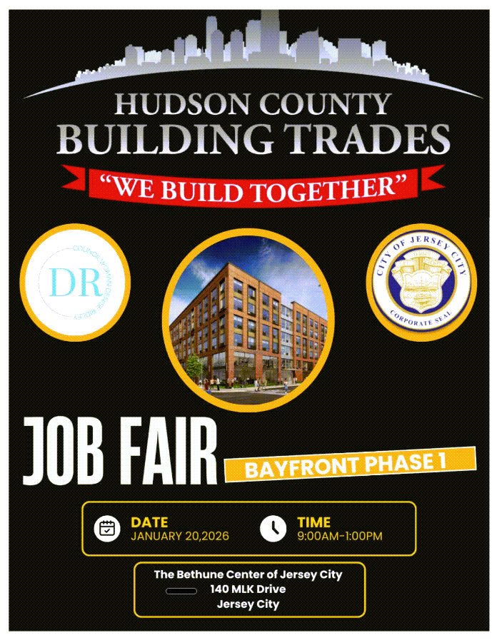 Hudson County Building Trades Job Fair – 1/20/26