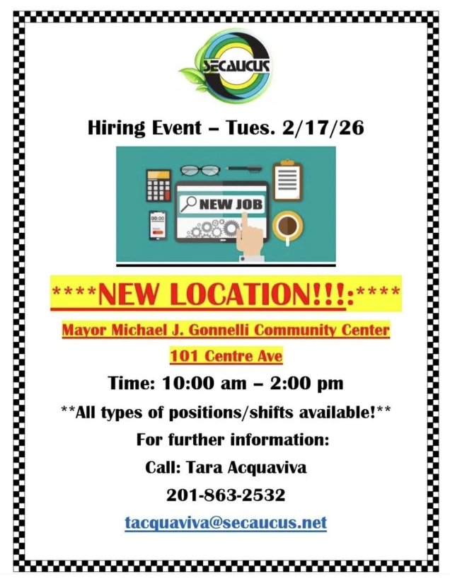 Secaucus Job Fair – 2/17/26