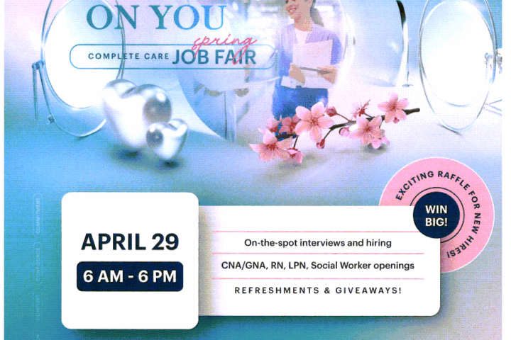 Complete Care Spring Job Fair – 4/29/26